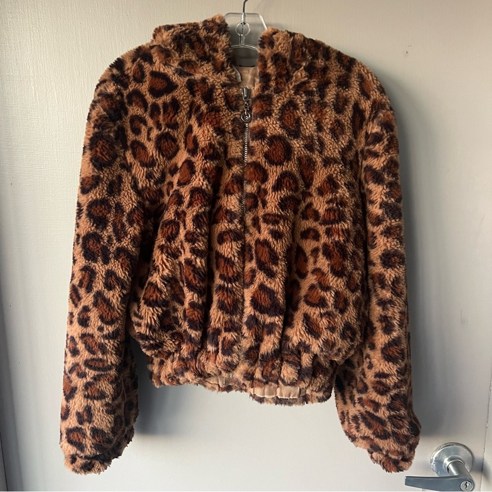 Girls Hannah Banana Cheetah Hoodie Zip Up